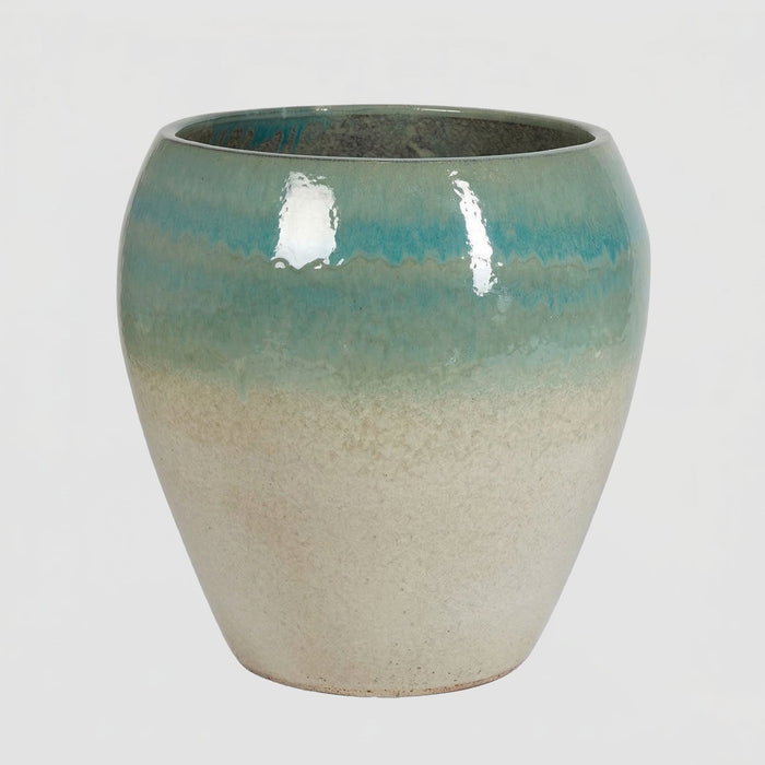EDG Enzo De Gasperi Vaso Glaze Bombato H68 cm Verde