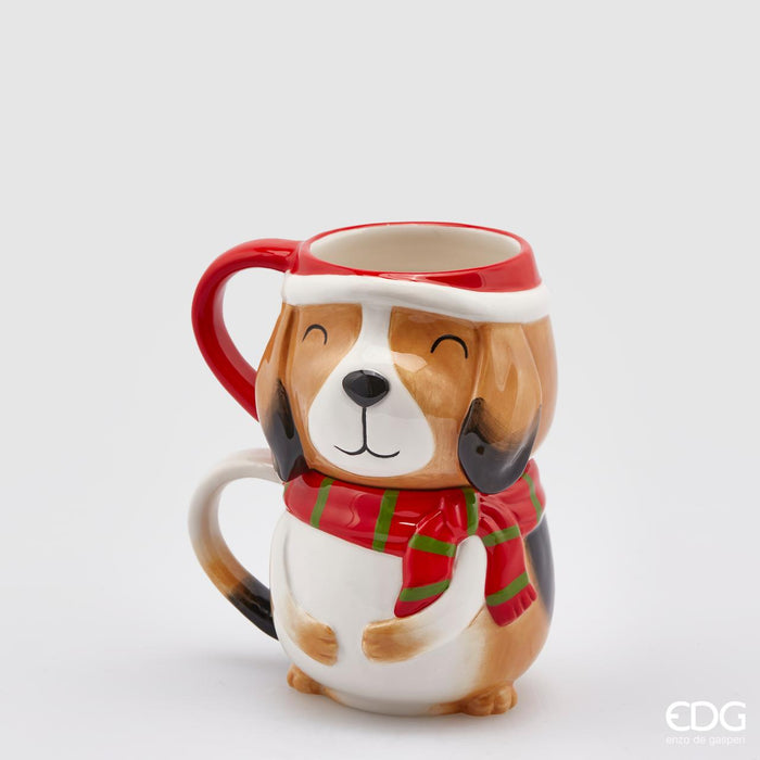 EDG Enzo De Gasperi Set 2 Tazze Mug San Bernardo H16 cm