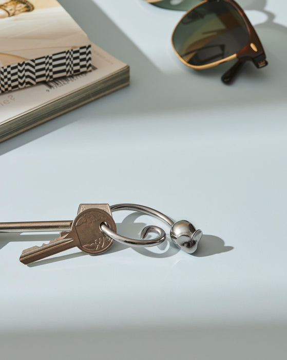 Pip Portachiavi in acciaio inossidabile 18/10 lucido