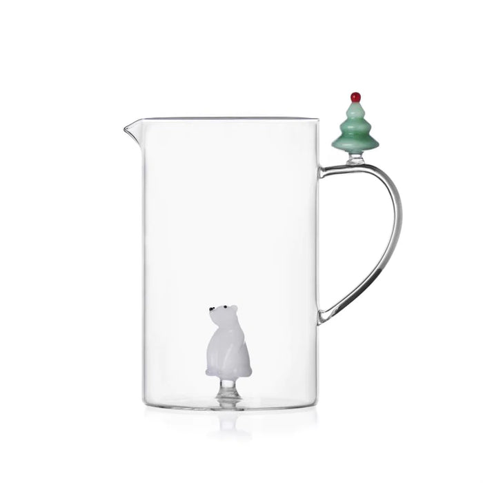 Ichendorf - Jarra Ichendorf Milano con Árbol y Oso de Vidrio de Borosilicato