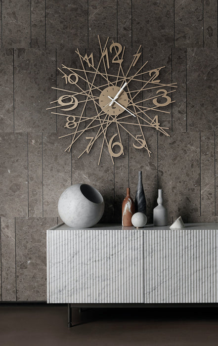 Orologio di design da parete Zig Zag