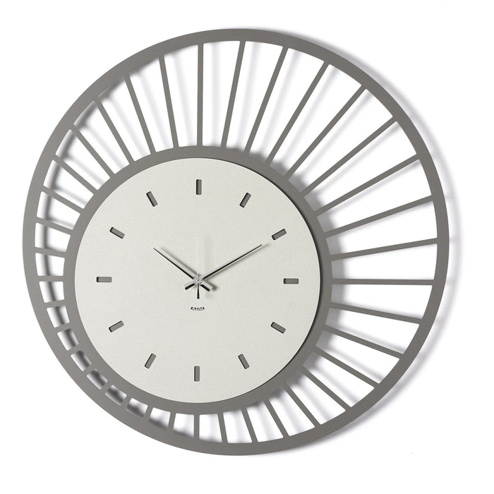 Orologio da parete di design Ray - Fango e Avorio