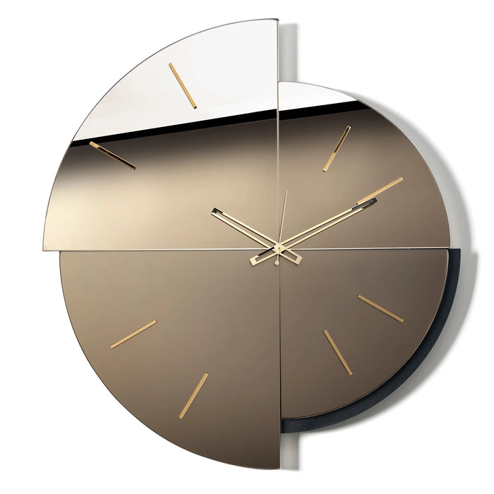 Orologio da parete in vetro specchiato Avignone - Bronzo