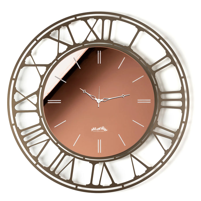 Orologio da parete in vetro specchiato Axis 90 - Bronzo