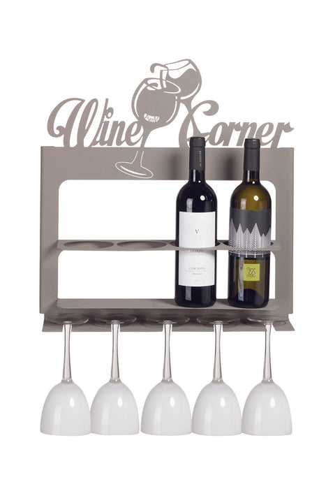 Porta bottiglie da parete moderno Wine Corner