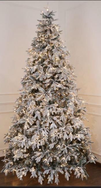 Albero di Natale Pino innevato Vancouver 1.80cm 620 led D 115 - Fiori di Lena