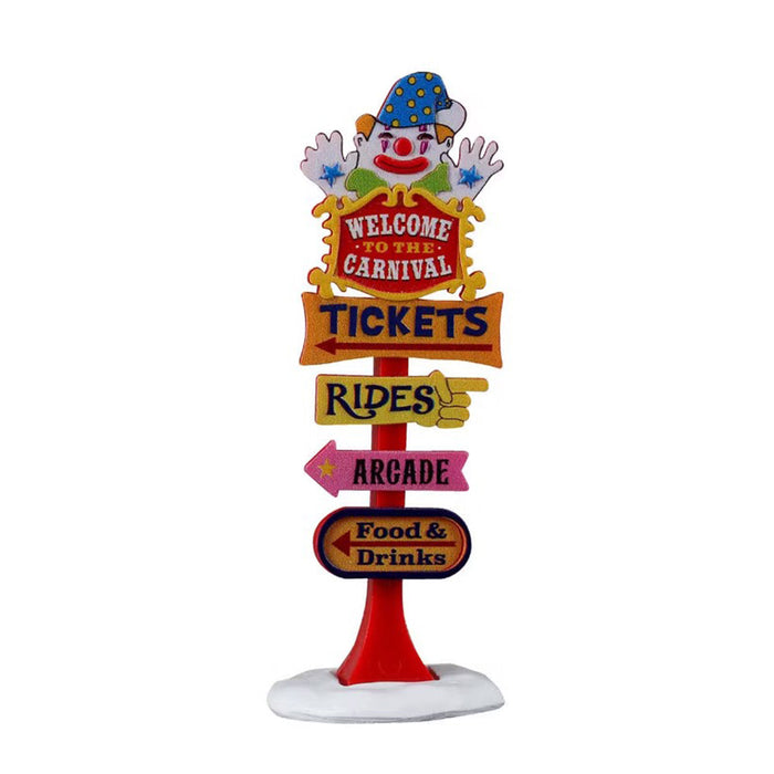 LEMAX Cartello Carnevale "Carnival Welcome Sign"