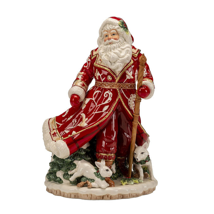 Palais Royal Lamart Statua Babbo Natale in Porcellana H34 cm