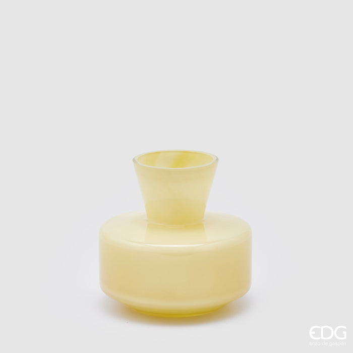 Bomboniera EDG Enzo De Gasperi Vaso Rotondo con Collo Lavanda H15 cm