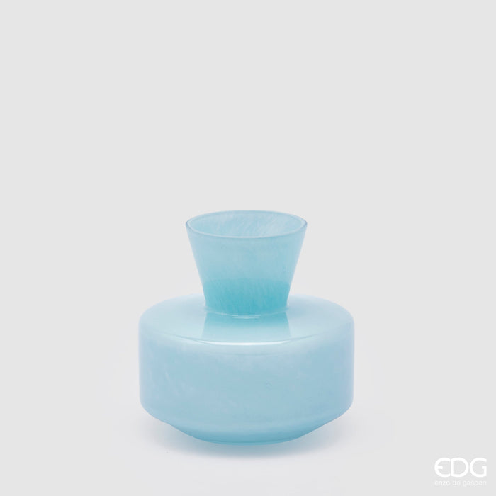 Bomboniera EDG Enzo De Gasperi Vaso Rotondo con Collo Lavanda H15 cm Acqua