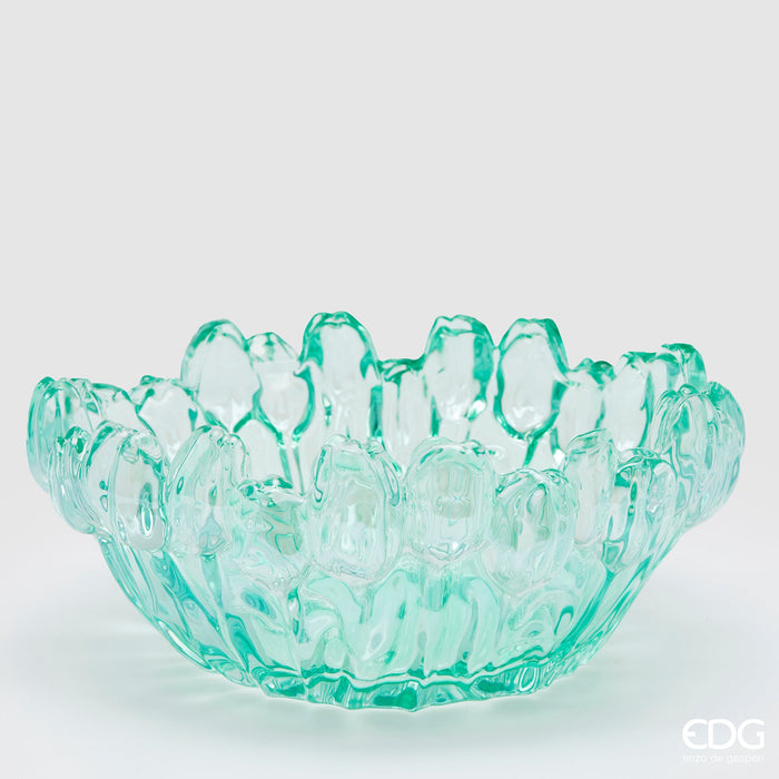 Vaso Tulipano H12 D30 cm in Vetro Verde