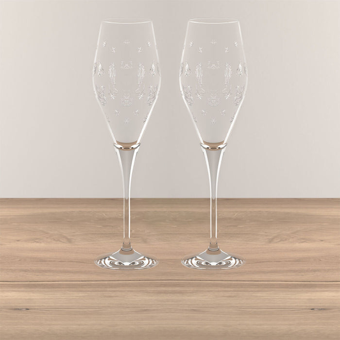 Villeroy & Boch Toy's Delight Set 2 Flute 120ml in Cristallo