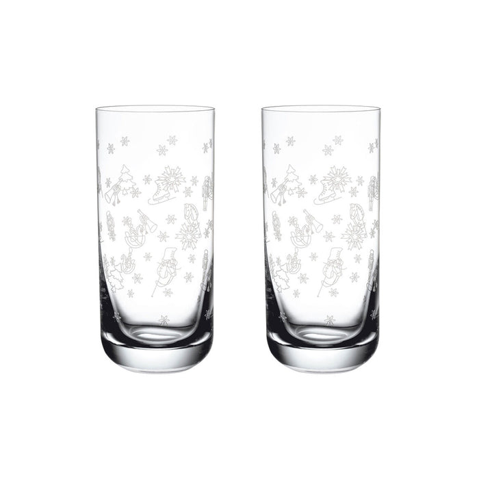 Villeroy & Boch Toy's Delight Set 2 Bicchieri Natalizi da Long Drink 300ml