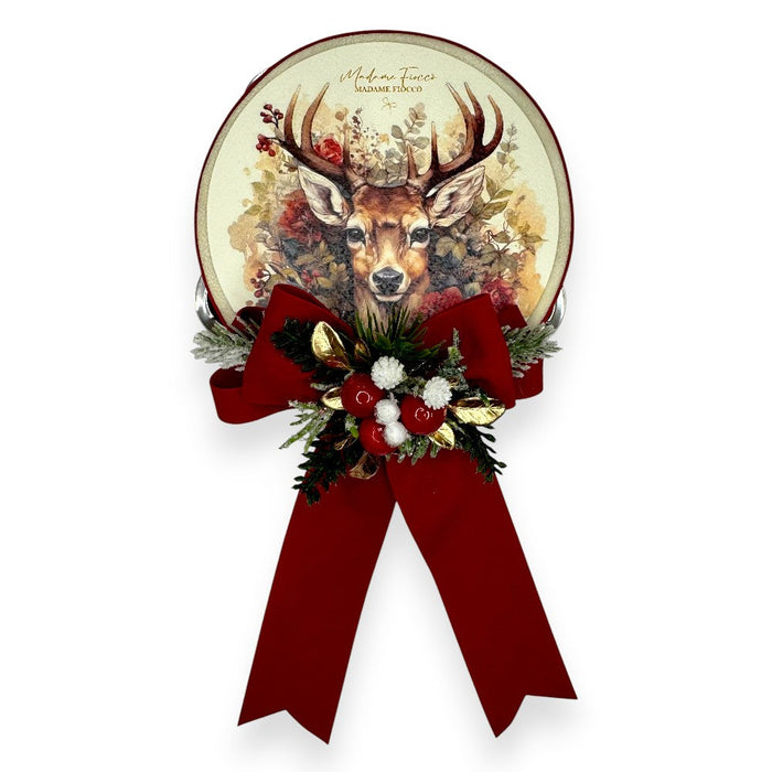 Tamburello Appendino  13 cm. cervo