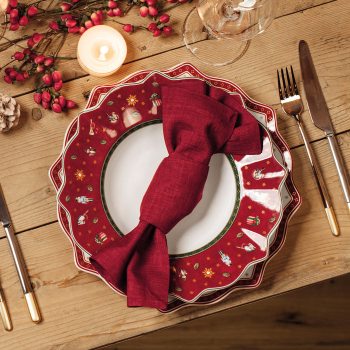 Villeroy & Boch Servizio di Piatti Natalizio 18 Pezzi Toy's Delight in Porcellana