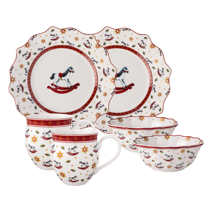 Villeroy & Boch Toy’s Delight Set da Colazione Cavallo a Dondolo in Porcellana