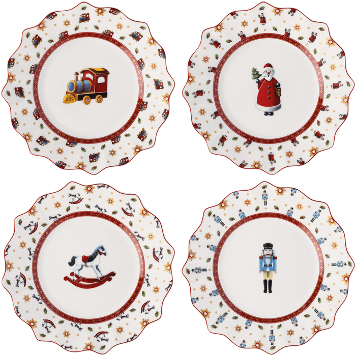 Villeroy & Boch Toy’s Delight Set 4 Piatti Anniversary d24 cm in Porcellana