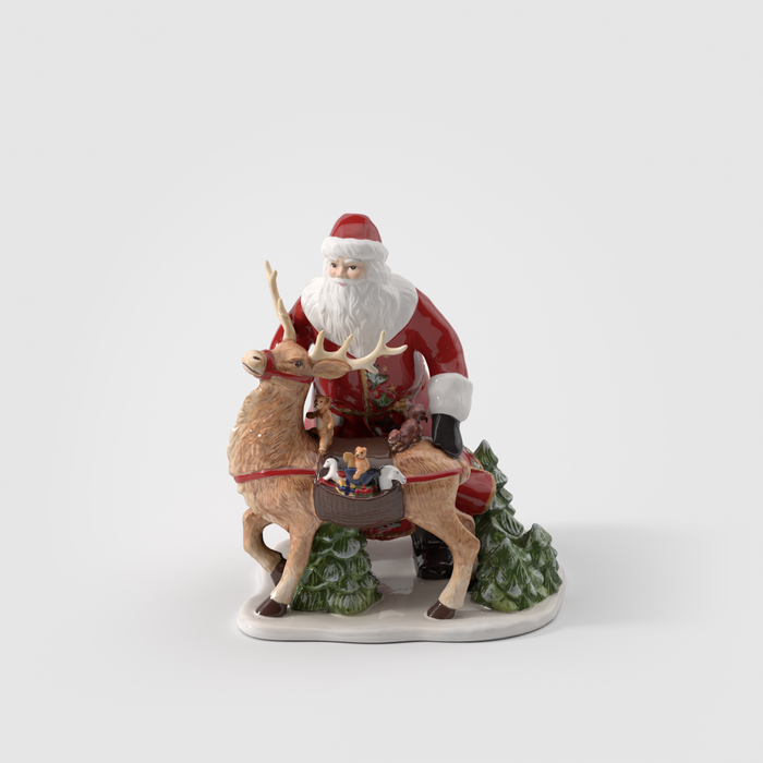 Villeroy & Boch Christmas Toy's Babbo Natale con Renna in Porcellana