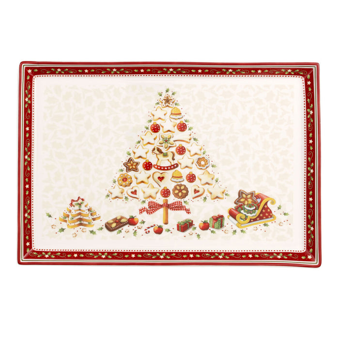 Villeroy & Boch Winter Bakery Delight piatto pasticcini grande 27x22 cm