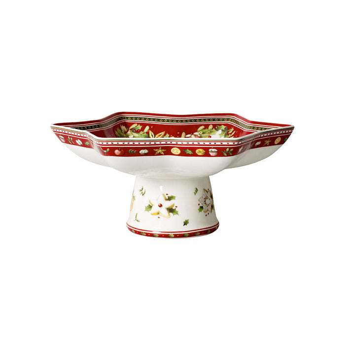 Villeroy & Boch Winter Bakery Delight Alzata Stella su piedistallo 27 cm