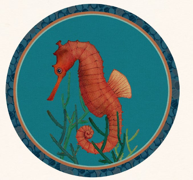 TOVAGLIETTA RIGIDA TURCHESE Ø39-CAVALLUCCIO MARINO