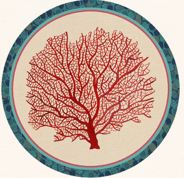 TOVAGLIETTA RIGIDA AVORIO Ø39-CORALLO