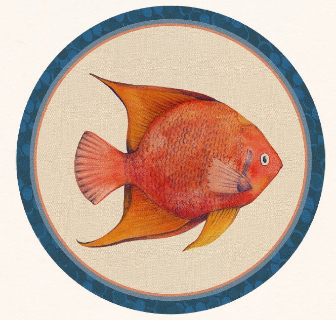 TOVAGLIETTA RIGIDA AVORIO Ø39-PESCE ANGELO REGINA