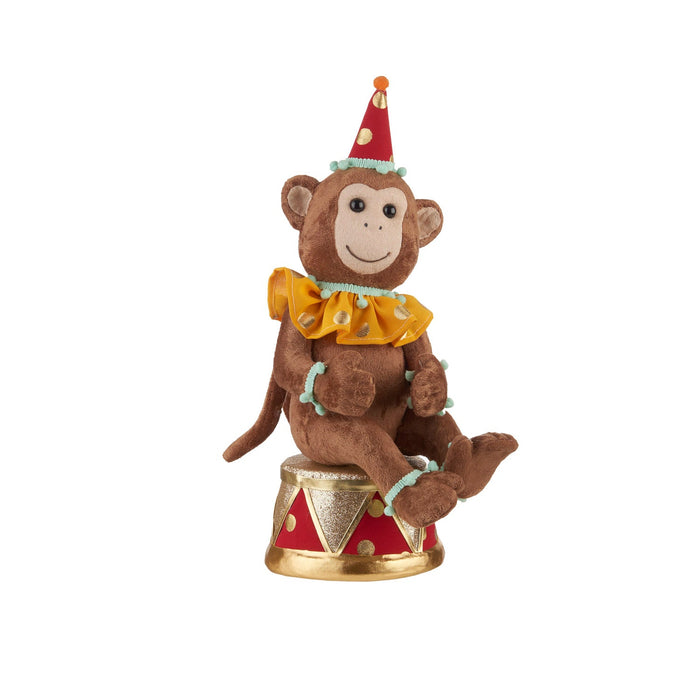 L'Oca Nera Merry Circus Decorazione Natalizia Scimmia h41 cm