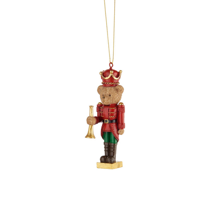 L'Oca Nera Teddy Bear Orchestra Decorazione Pendete Orsetto con Tromba