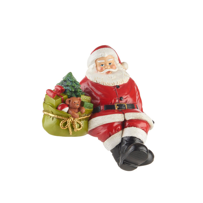 L'Oca Nera Regali per Tutti Babbo Natale Seduto con Sacco dei Doni