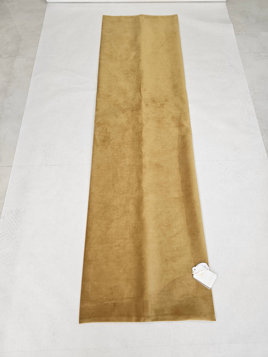 Fiori di Lena - Runner velluto ocra 140x 45 senza nappe