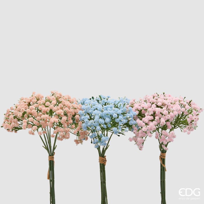 Set 3 Bouquet Gypsophila Colori Assortiti H34 cm