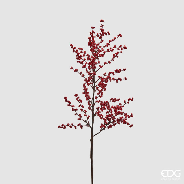 EDG Enzo De Gasperi Ramo Natalizio Ilex Rosso H80 cm