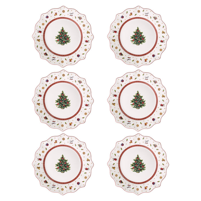 Villeroy & Boch Toy's Delight Set 6 Piatti Colazione Bianco D24 cm