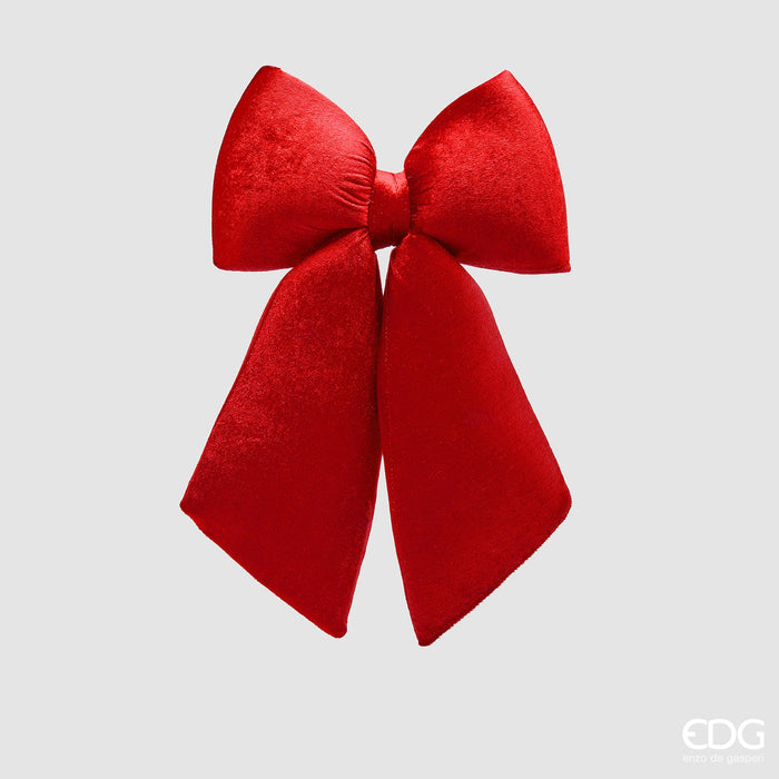 EDG Enzo De Gasperi Fiocco In Velluto Rosso 38X27 cm