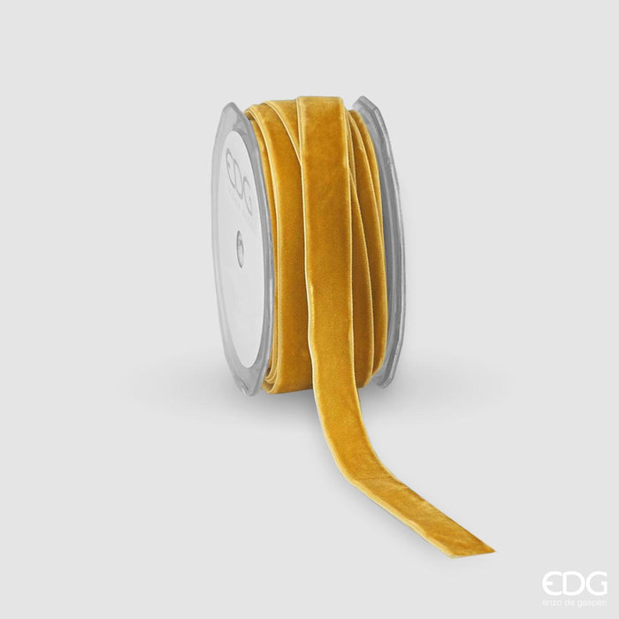 EDG Enzo de Gasperi Nastro in Velluto 16mm 10 Metri Ambra