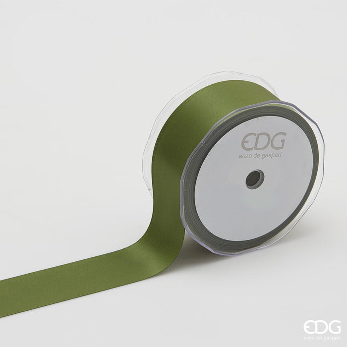 EDG Enzo de Gasperi Nastro Doppio Raso 40mm 20m Verde