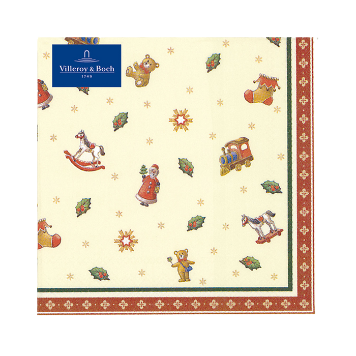 Villeroy & Boch Winter Specials Tovaglioli Toys 33x33 cm 20 Pezzi