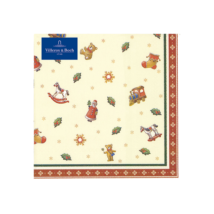 Villeroy & Boch Winter Specials Tovaglioli Toys 25x25 cm 20 Pezzi