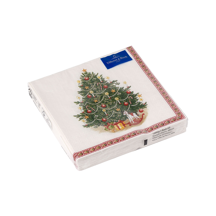 Villeroy & Boch Winter Specials Tovaglioli L'Albero di Natale 25x25 cm 20 Pezzi