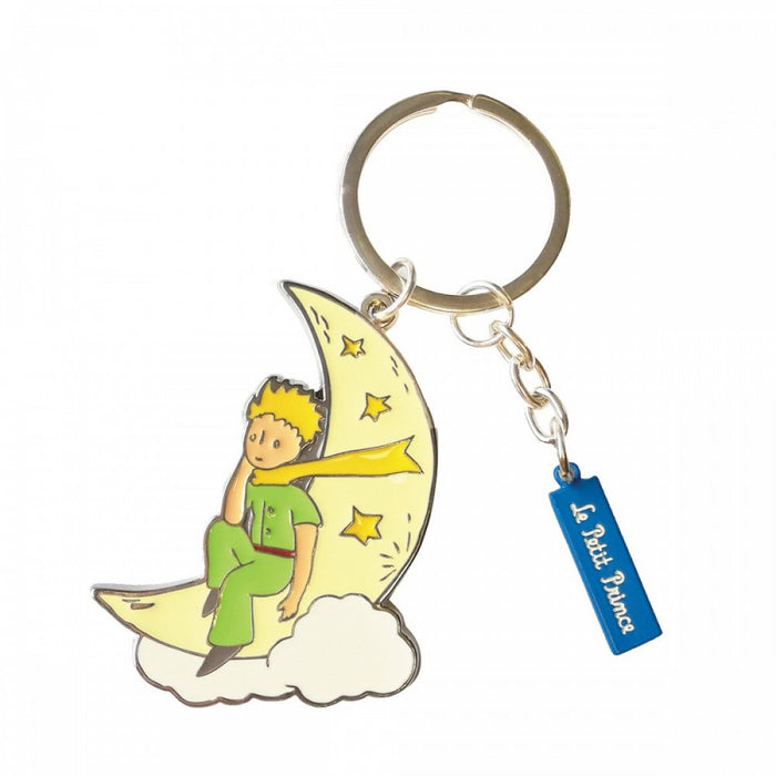 Bomboniera Enesco Portachiavi in Metallo Il Piccolo Principe con Luna