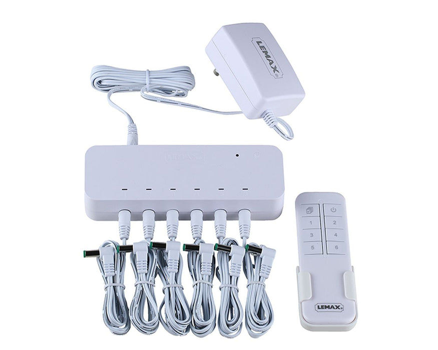 LEMAX Remote Control Box Alimentatore 4.5V con 6 Uscite e Telecomando