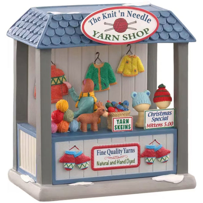 LEMAX Chiosco natalizio illuminato "The Knit 'N Needle Yarn Shop"