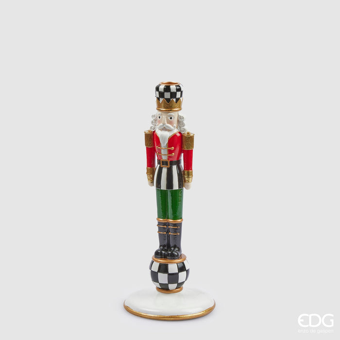 EDG Enzo De Gasperi Portacandela Soldatino H31 cm