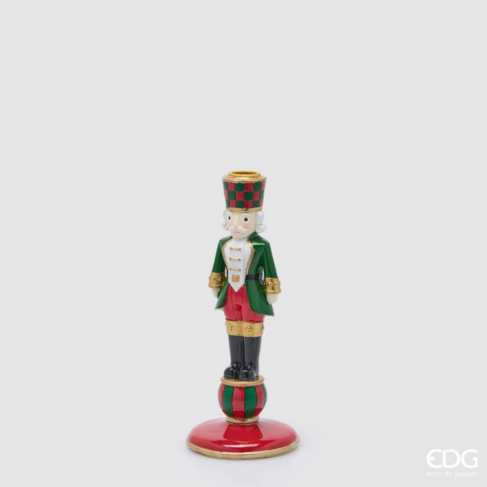 EDG Enzo De Gasperi Portacandela Soldatino H25 cm