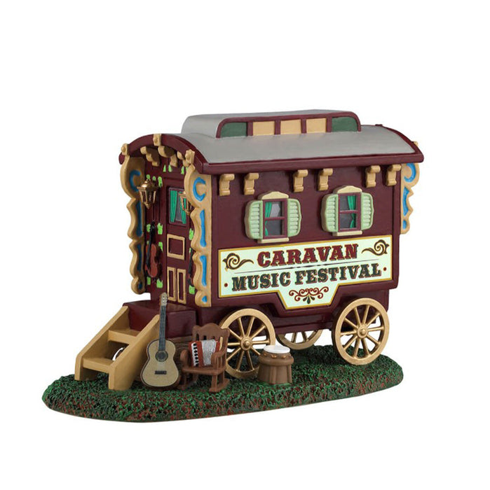 LEMAX Carovana festival "Caravan Music Festival" in resina H12 x 17.3 x 9.5 cm