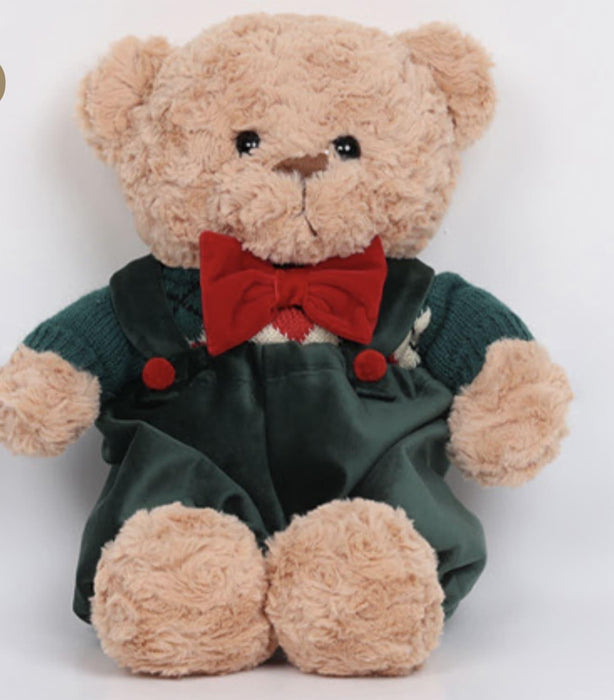Orsetto peluche verde inglese teddy H-40 cm