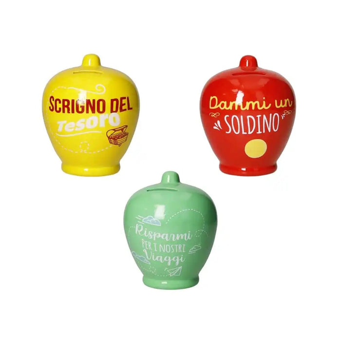 Salvadanaio Classico Colori e Frasi Ass.