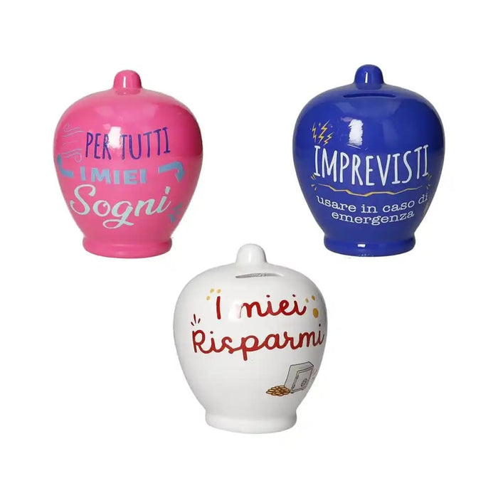 Salvadanaio Classico Colori e Frasi