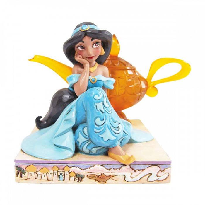 Bomboniera Enesco Statuetta Colorata Jasmine e Il Genio Della Lampada